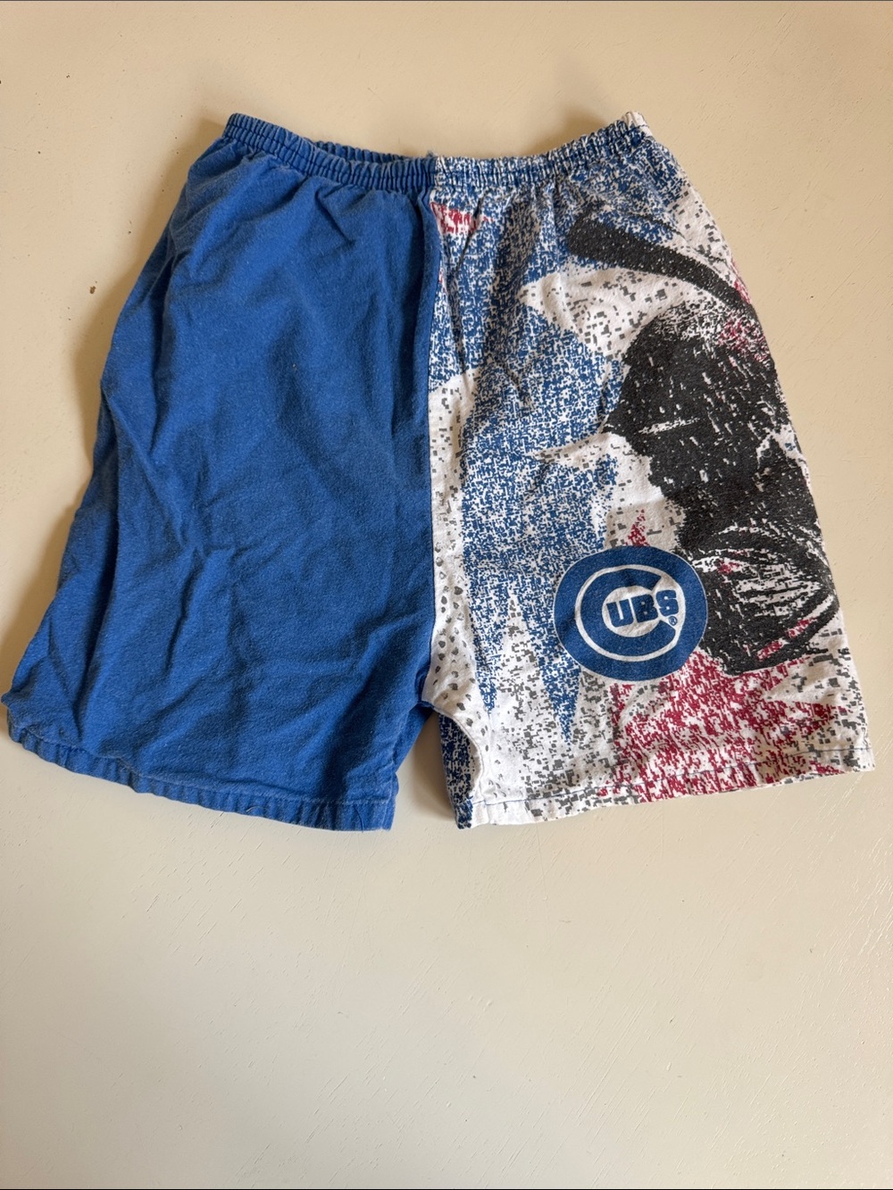 Vintage 90s Chicago Cubs Colorblock Cotton Shorts